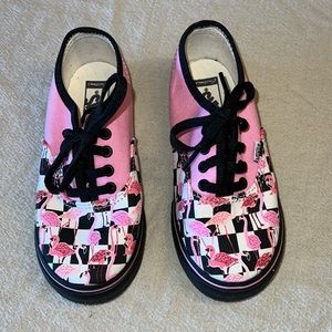 Custom flamingo vans!